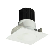 Nora NIOB-2SNDC/10 2" Iolite Square Reflector with Round Aperture Trim - 1000 Lumens - Matte Powder White