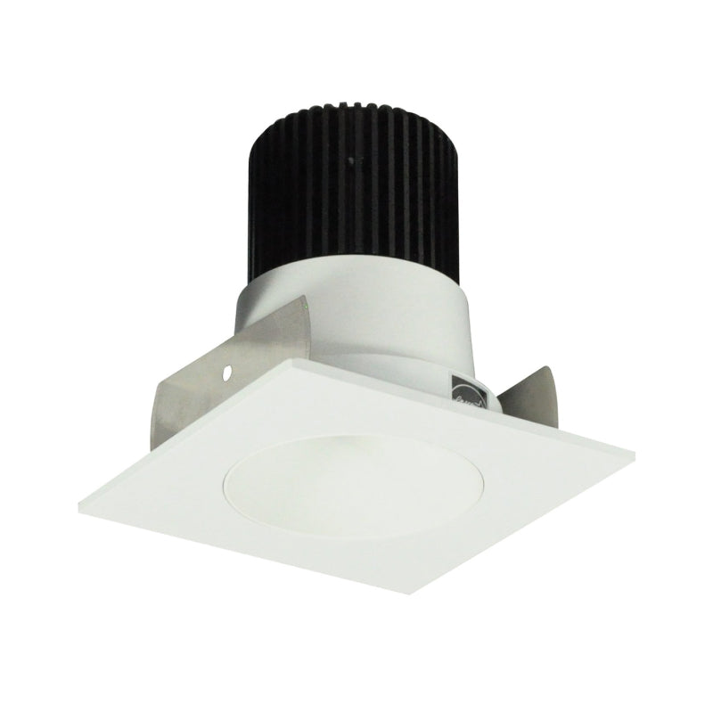 Nora NIOB-2SNDC/10 2" Iolite Square Reflector with Round Aperture Trim - 1000 Lumens - Matte Powder White