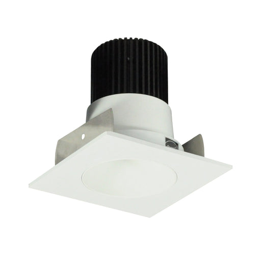 Nora NIOB-2SNDC/10 2" Iolite Square Reflector with Round Aperture Trim - 1000 Lumens - Matte Powder White