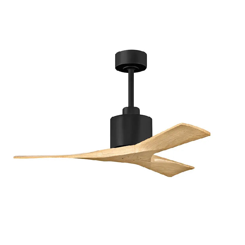 Matthews Fan Nan 42" Ceiling Fan - Matte Black/Light Maple