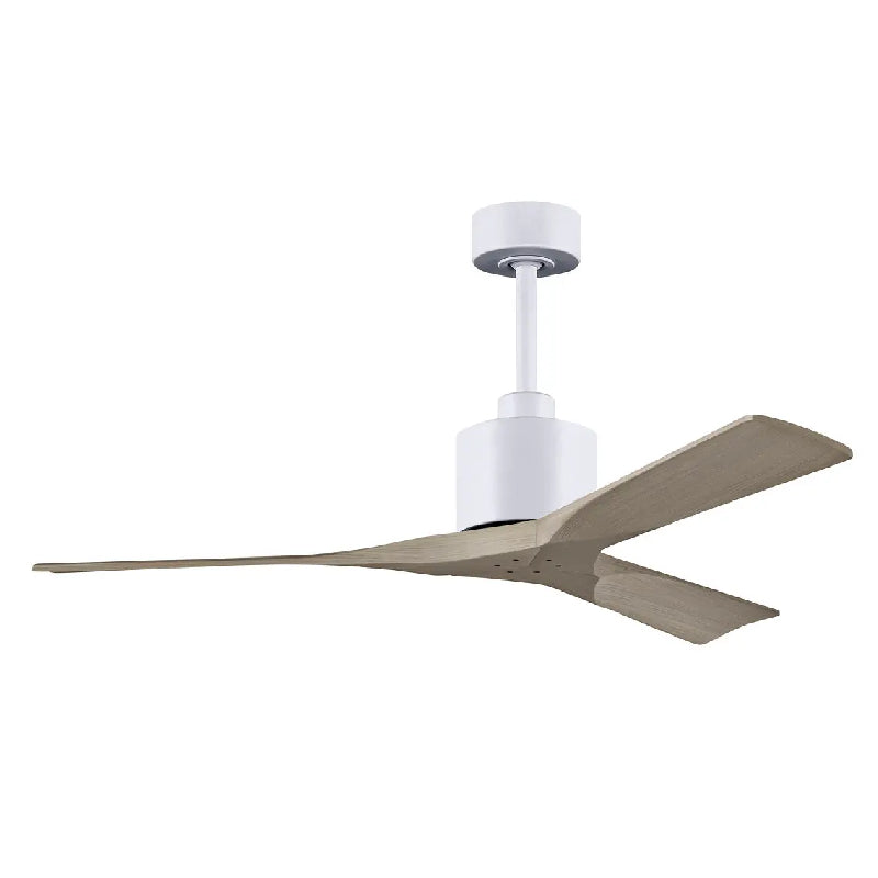 Matthews Fan Nan 52" Ceiling Fan - Matte White/Gray Ash