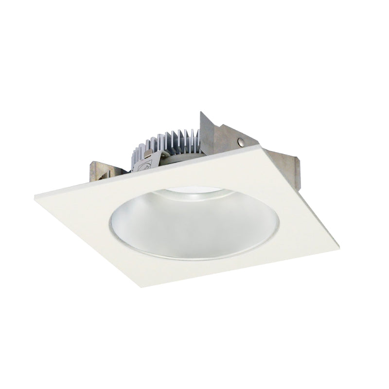 Nora NLCBS-453 4" LED Cobalt Dedicated Shallow Square with Round Aperature - Haze/White