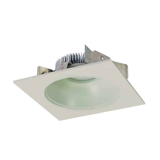 Nora NLCBS-453 4" LED Cobalt Dedicated Shallow Square with Round Aperature - White
