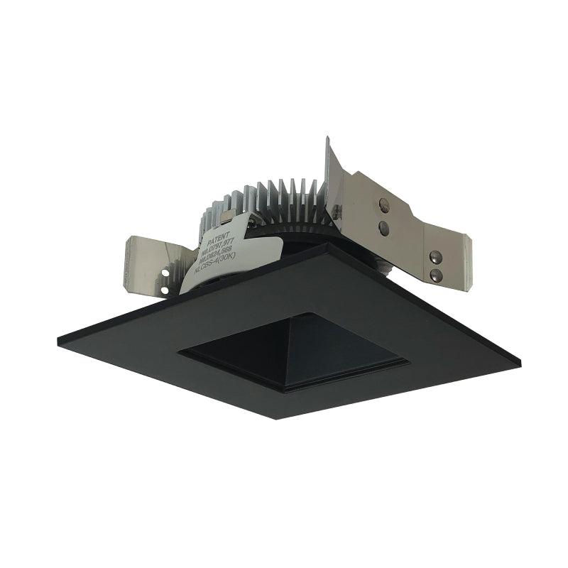 Nora NLCBS-456 4" LED Cobalt Dedicated Shallow Square with Square Aperature - Black