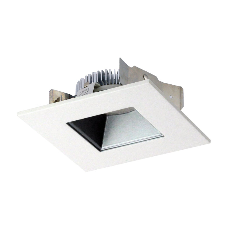 Nora NLCBS-456 4" LED Cobalt Dedicated Shallow Square with Square Aperature - Haze/White