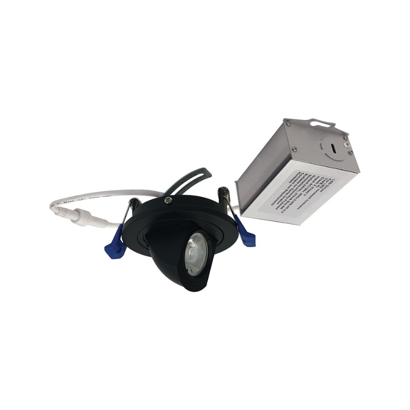 Nora NM2-2R270 2" M2 Round Mini Recessed Adjustable Elbow - 500 Lumens - Black
