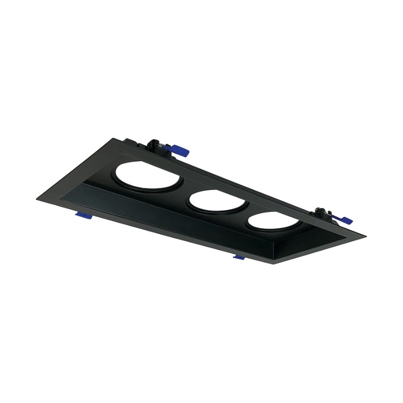 Nora NM2-MLS3 M2 Multiple Lighting System Three Head Plate - Black