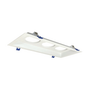 Nora NM2-MLS3 M2 Multiple Lighting System Three Head Plate - Matte Powder White