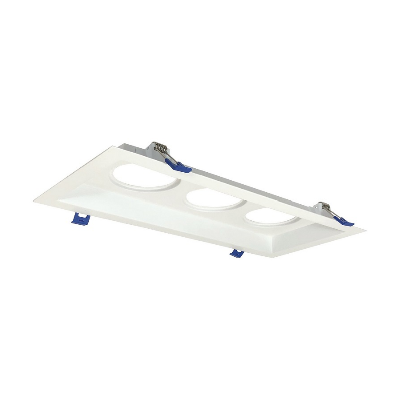 Nora NM2-MLS3 M2 Multiple Lighting System Three Head Plate - Matte Powder White