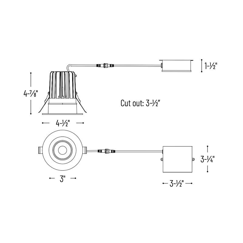 Nora NM4-RDC 4" M4 Round LED Downlight
