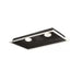 Nora NMRT2-12 2-Head Flanged Gimbal High Lumen LED MLS Trim, 2500lm per head