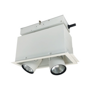 Nora NMRTLGPD-12 2 Heads Pull-Down Adjustable LED Trimless Mulitple Lighting System, 120V