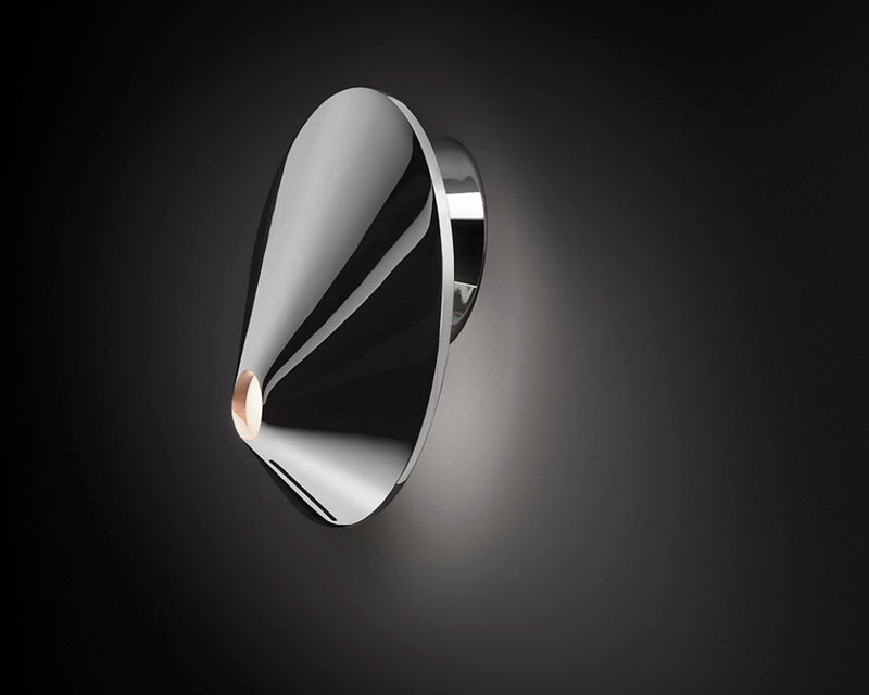 Bover Nón Lá A/01 1-lt 9" Tall LED Wall Sconce-Chrome