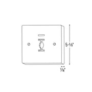Nora NT-319 Square Monopoint Canopy for Line Voltage Track Heads