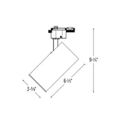 Nora NTE-855 Jason Round LED Track Fixture, 2800 lm