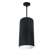 Nora NYLI-6PI1 6" Cylinder, Pendant Rod, Reflector Trim - White/White/Black Cylinder