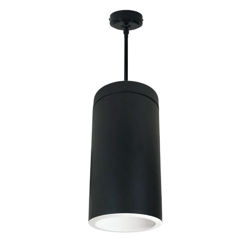 Nora NYLI-6PI1 6" Cylinder, Pendant Rod, Reflector Trim - White/White/Black Cylinder