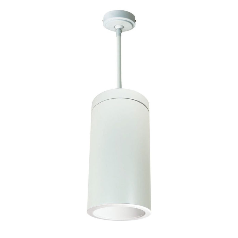 Nora NYLI-6PI1 6" Cylinder, Pendant Rod, Reflector Trim - White/White/White Cylinder