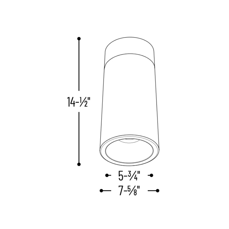 Nora NYLI-6CI1 6" Cylinder, Cable Mount, Reflector Trim
