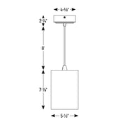 Nora NYLM-5C iLENE 5" Mini Cylinder LED Pendant, 120-277V