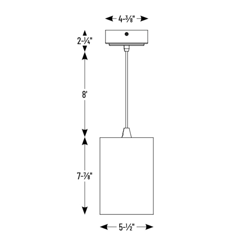 Nora NYLM-5C iLENE 5" Mini Cylinder LED Pendant, 120-277V