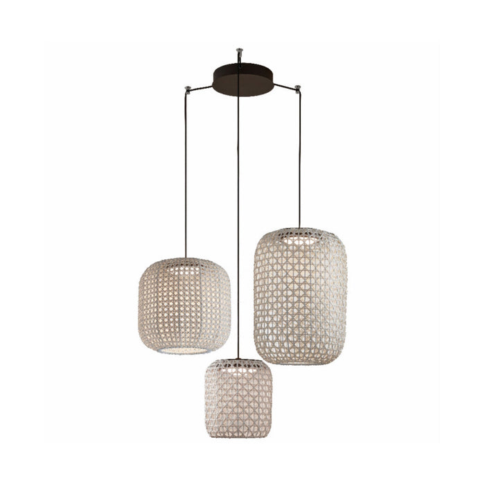 Bover Nans S/3L 3-lt 150" LED Pendant-Beige