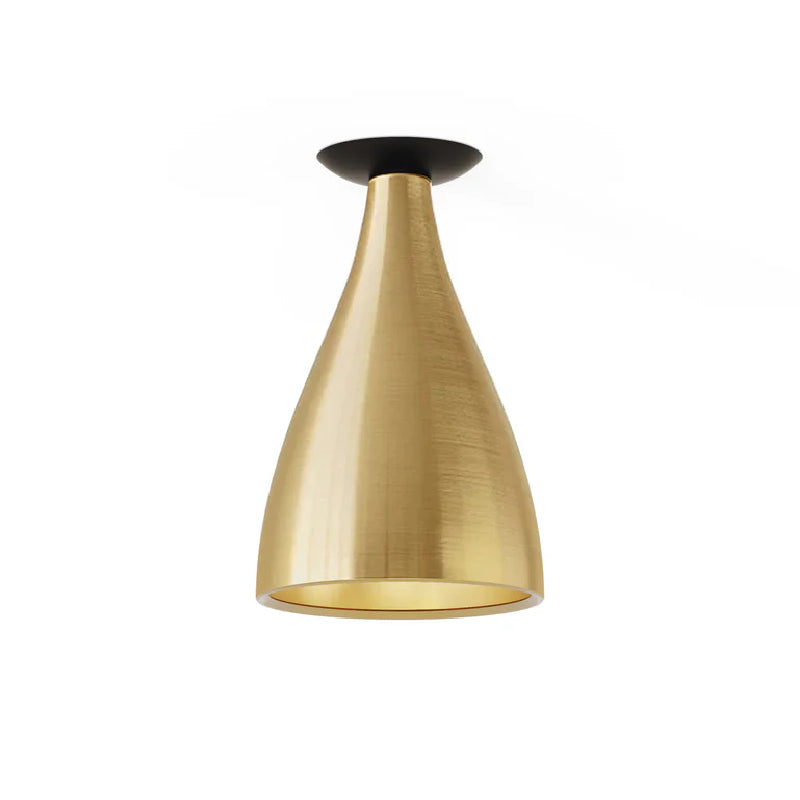 Pablo Designs Swell Narrow 8" LED Flush Mount - Brass