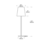 Tech 700OPRTNEV92762 Nevis 1-lt 62" Tall LED Outdoor Floor Lamp