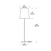 Tech 700OPRTNEV92762 Nevis 1-lt 62" Tall LED Outdoor Floor Lamp