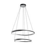 AFX OBRP2432LAJUD Oberon 2-lt 32" LED Pendant - Black