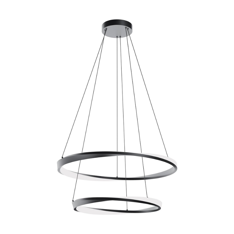 AFX OBRP2432LAJUD Oberon 2-lt 32" LED Pendant - Black