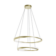 AFX OBRP2432LAJUD Oberon 2-lt 32" LED Pendant - Light Antique Brass
