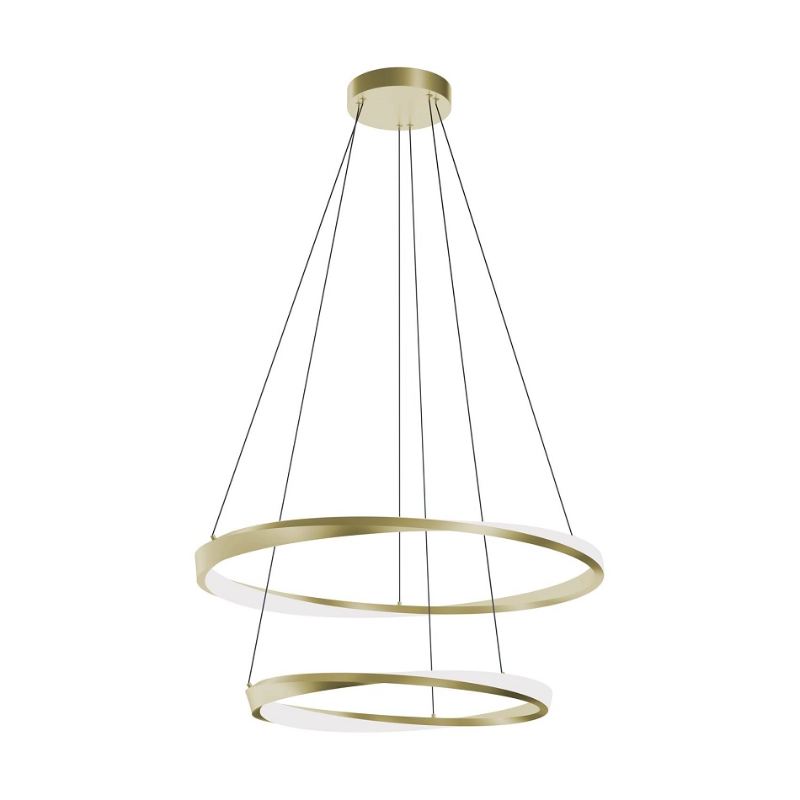 AFX OBRP2432LAJUD Oberon 2-lt 32" LED Pendant - Light Antique Brass