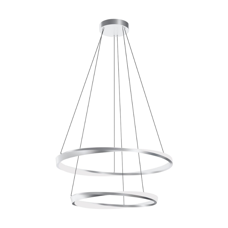 AFX OBRP2432LAJUD Oberon 2-lt 32" LED Pendant - Satin Nickel