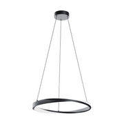 AFX OBRP24LAJUD Oberon 1-lt 24" LED Pendant - Black