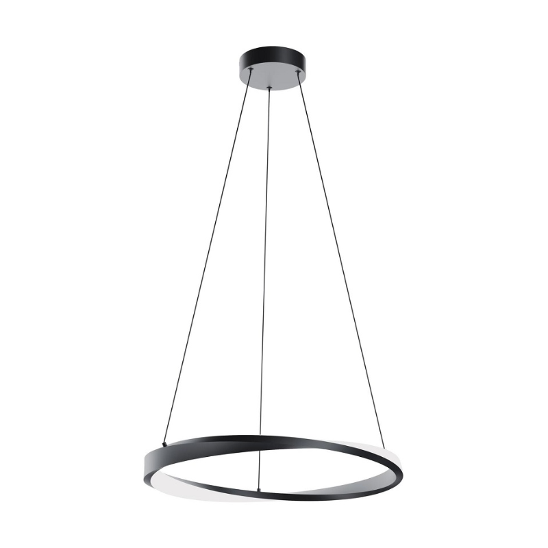 AFX OBRP24LAJUD Oberon 1-lt 24" LED Pendant - Black