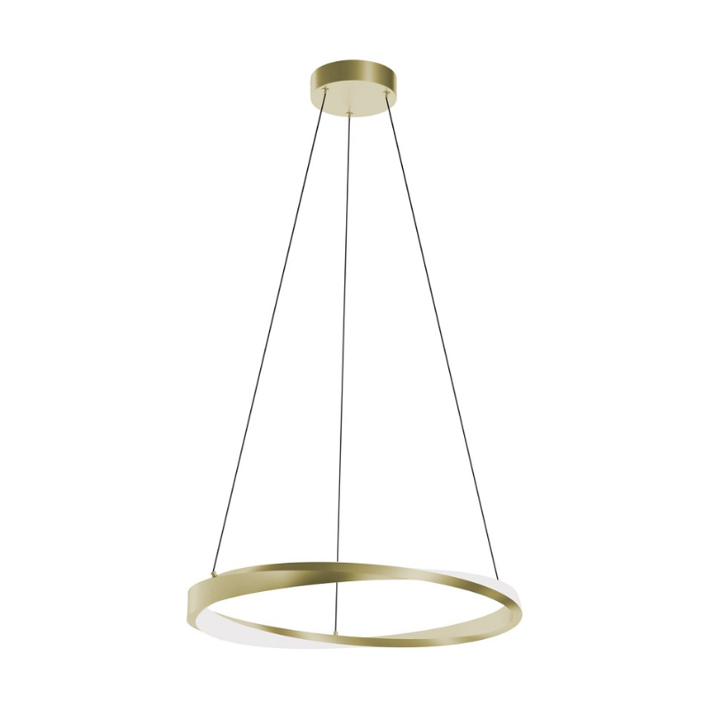 AFX OBRP24LAJUD Oberon 1-lt 24" LED Pendant - Light Antique Brass