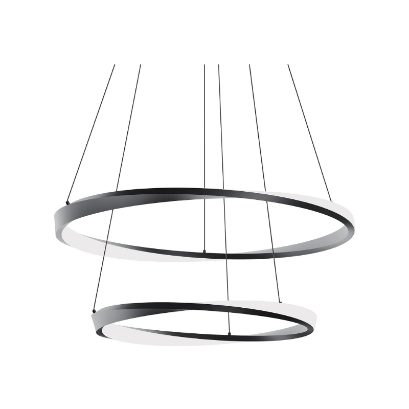 AFX OBRP3240LAJUD Oberon 2-lt 40" LED Pendant - Black