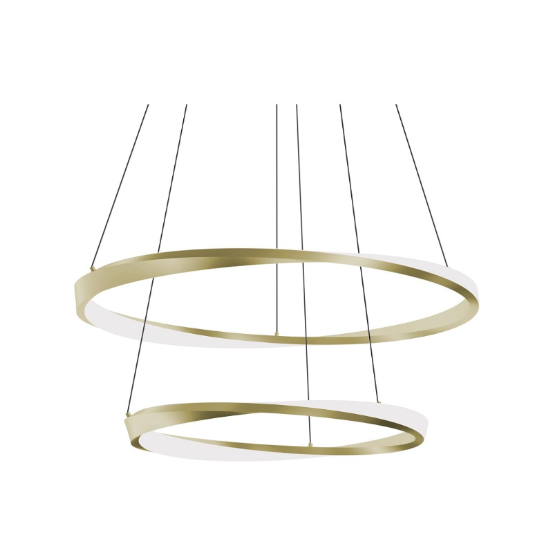 AFX OBRP3240LAJUD Oberon 2-lt 40" LED Pendant - Light Antique Brass