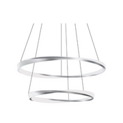 AFX OBRP3240LAJUD Oberon 2-lt 40" LED Pendant - Satin Nickel