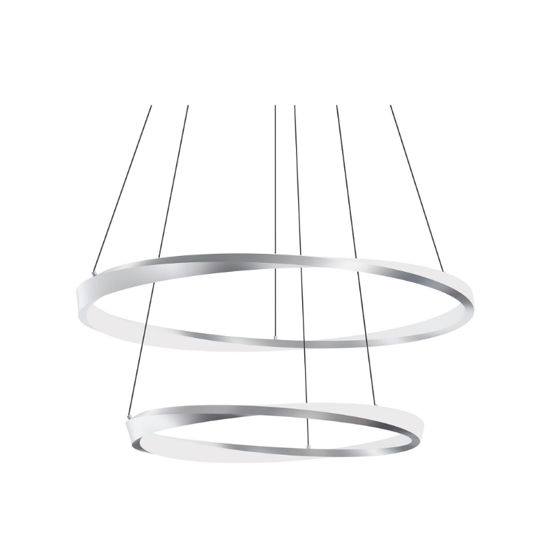 AFX OBRP3240LAJUD Oberon 2-lt 40" LED Pendant - Satin Nickel