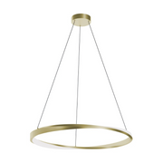 AFX OBRP32LAJUD Oberon 1-lt 32" LED Pendant - Antique Brass