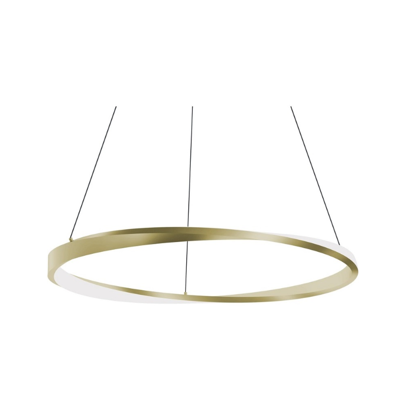 AFX OBRP40LAJUD Oberon 1-lt 40" LED Pendant - Light Antique Brass