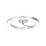 AFX ONEF18LAJUD One 1-lt 18" LED Flush Mount - Polished Chrome
