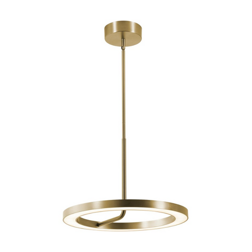 AFX ONEP18LAJUD One 1-lt 18" LED Pendant - Light Antique Brass