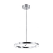 AFX ONEP18LAJUD One 1-lt 18" LED Pendant - Polished Chrome