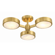 Crystorama ORS-733 Orson 3-lt 23" Semi Flush Mount