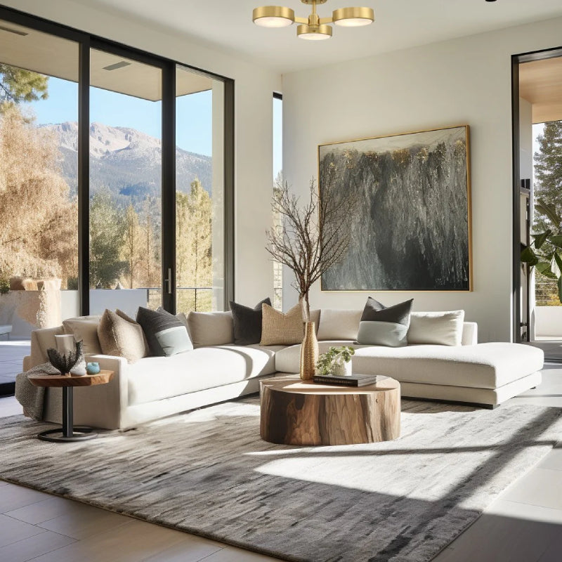 Crystorama ORS-733 Orson 3-lt 23" Semi Flush Mount