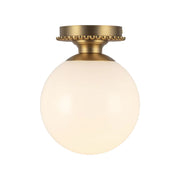 Alora Mood SF430108 Otis 1-lt 8" Semi-Flush Mount - Brushed Gold