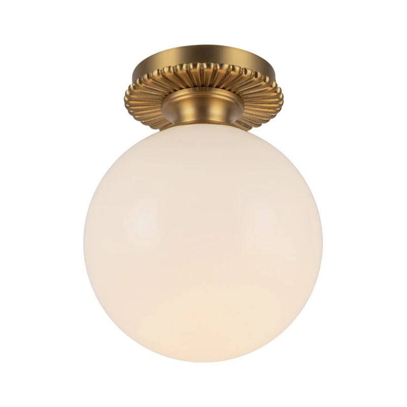 Alora Mood SF430108 Otis 1-lt 8" Semi-Flush Mount - Brushed Gold